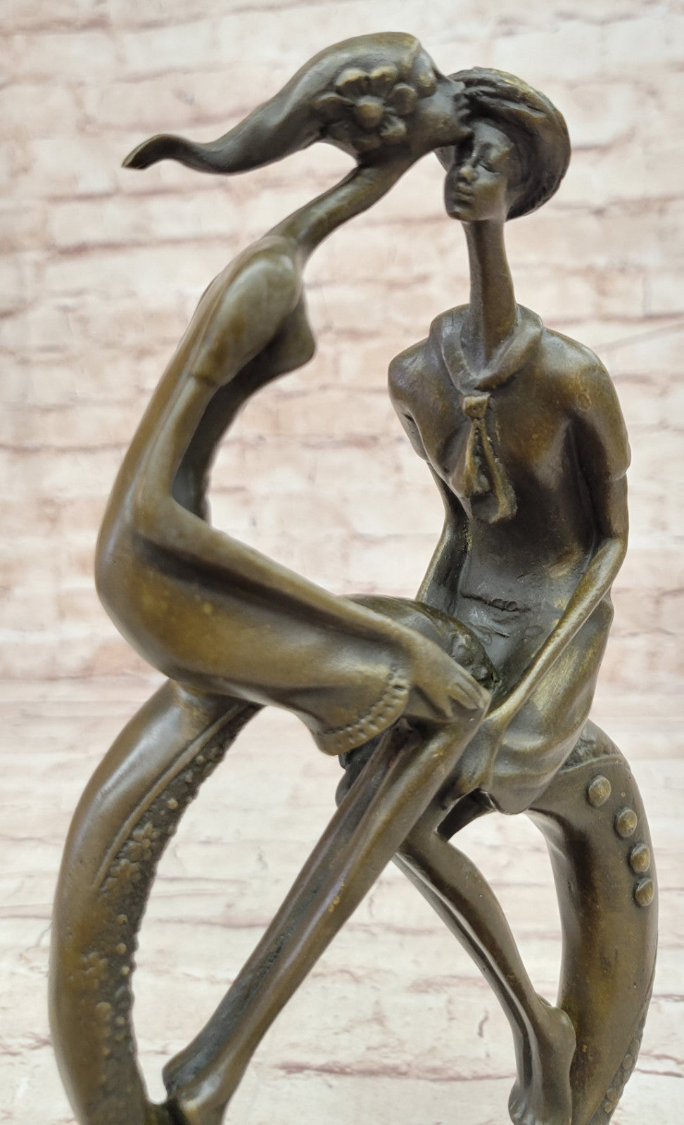 Collet`s Bronze Sculpture: Eternal Love Abstract Art Statue Artwork