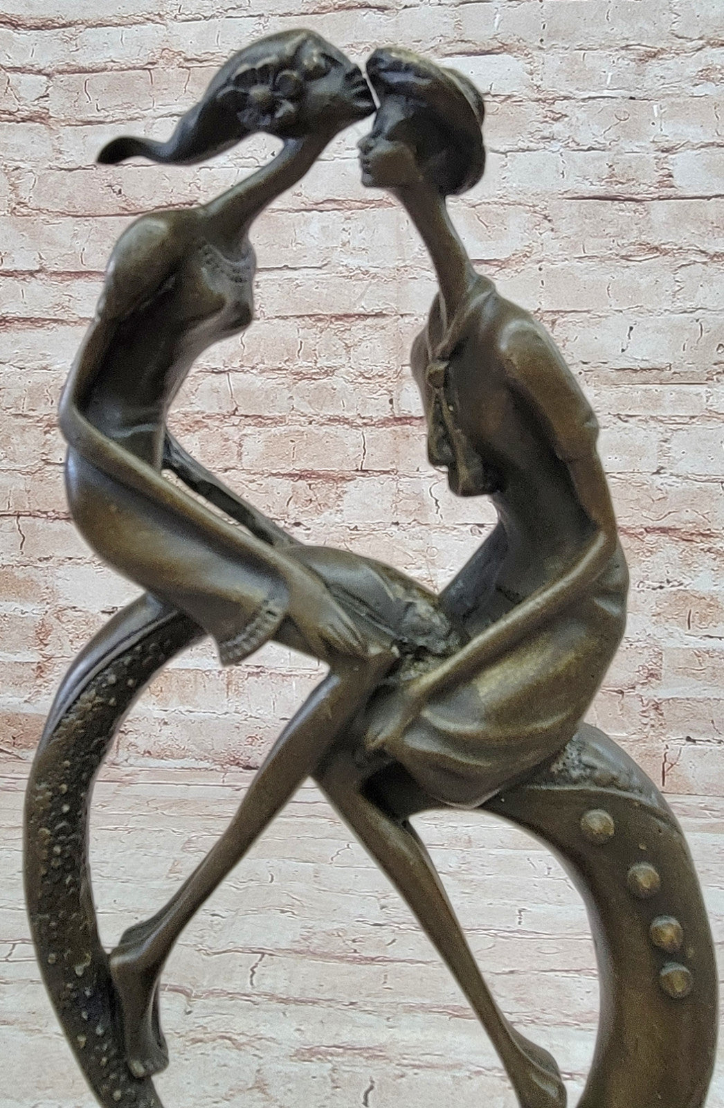 Collet`s Bronze Sculpture: Eternal Love Abstract Art Statue Artwork