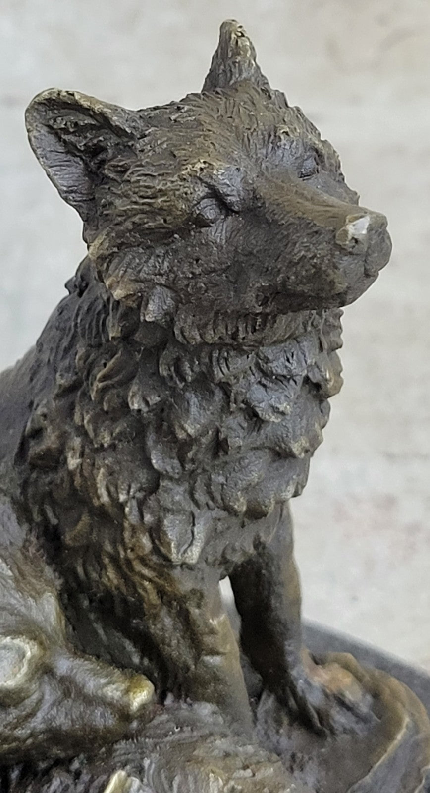 Hybrid Dogs Pack Running Wolves Wildlife Gift Bronze Marble Statue Sculpture
