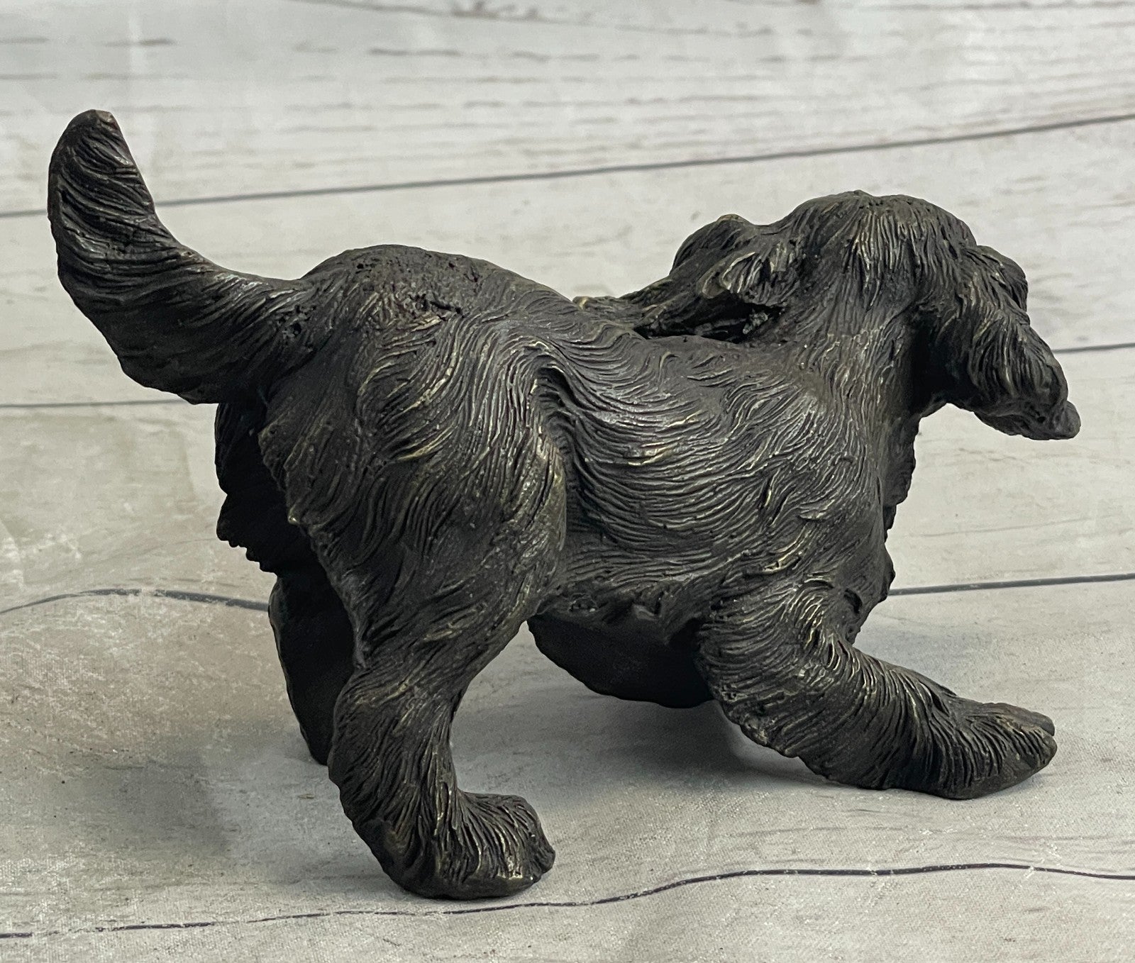 Authentic Williams Artwork: Bronze Cavalier King Charles Spaniel Dog Figurine