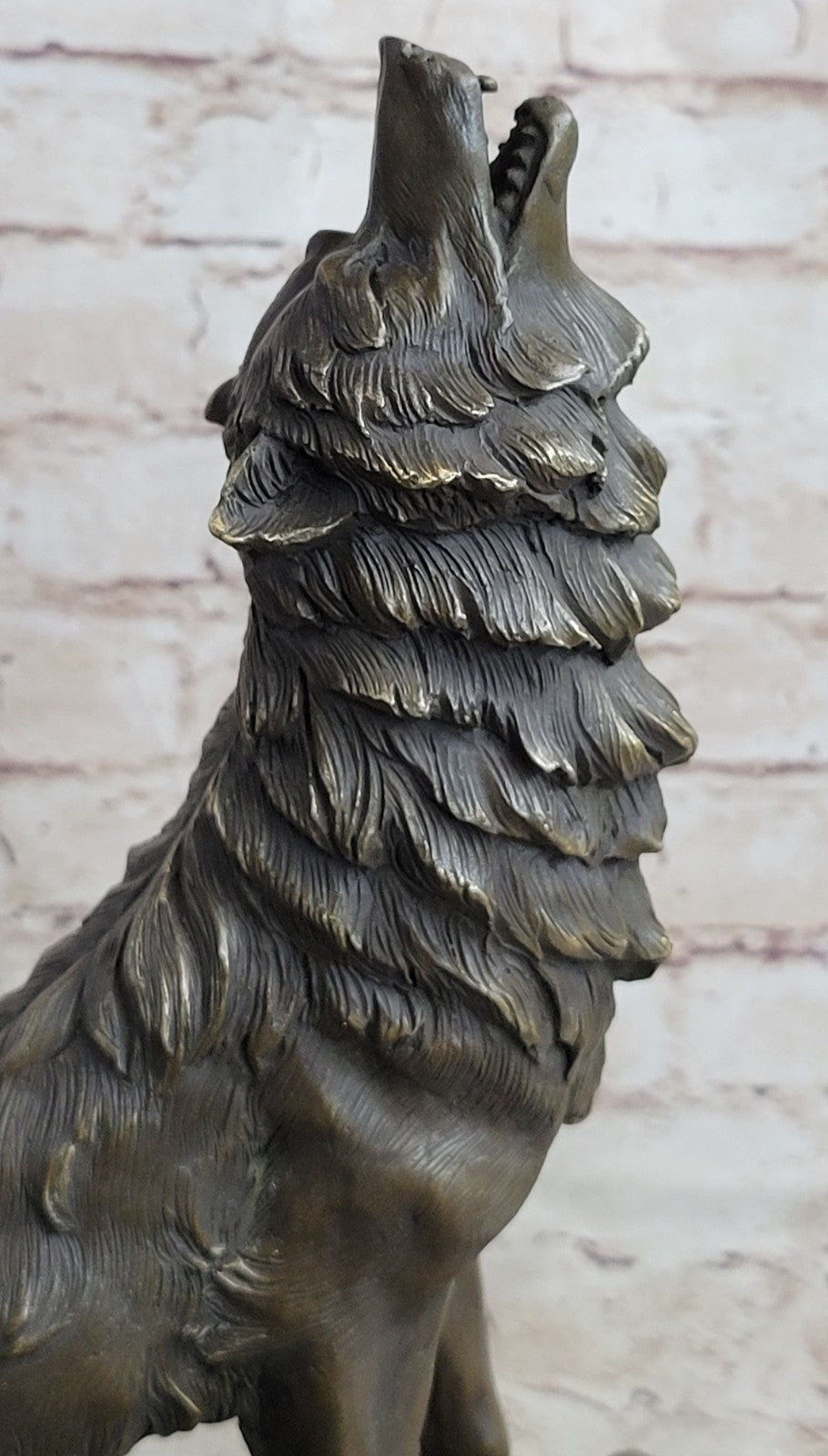Father`s Day Special Two Wolf Wolves Art Deco Hot Cast Bronze Sculpture Sale Art