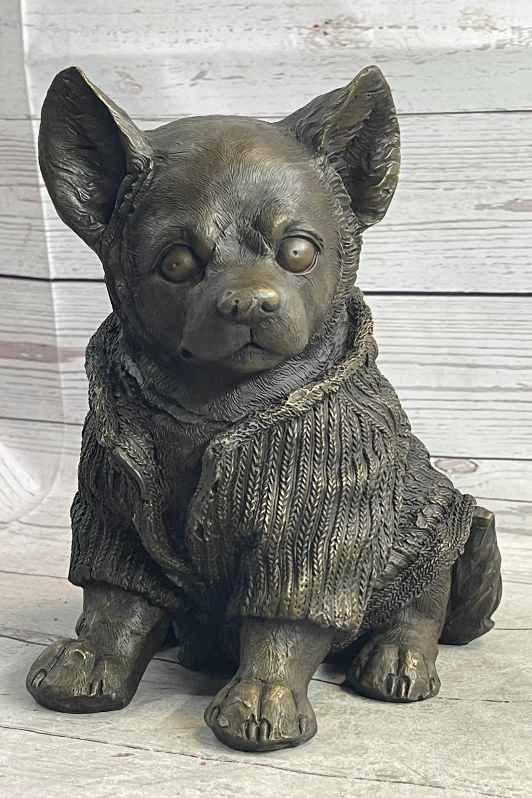 Art Deco Vienna Bronze by Milo Chihuahua Dog Animal Pet Sculpture Home Deco Sale