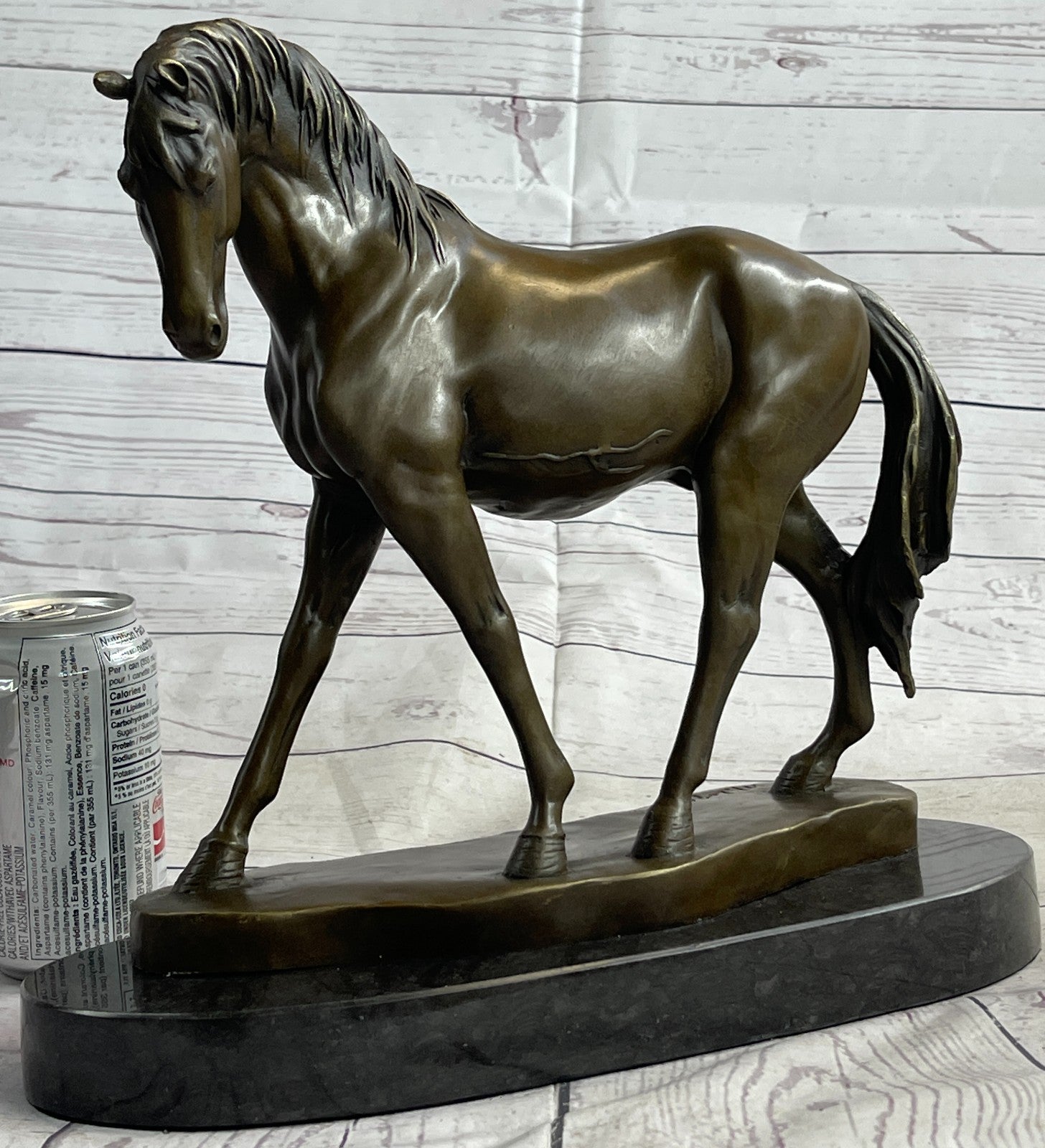 Abstract Horse Bust Bronze Statue Sculpture Modern Art Original Equestrian Deco