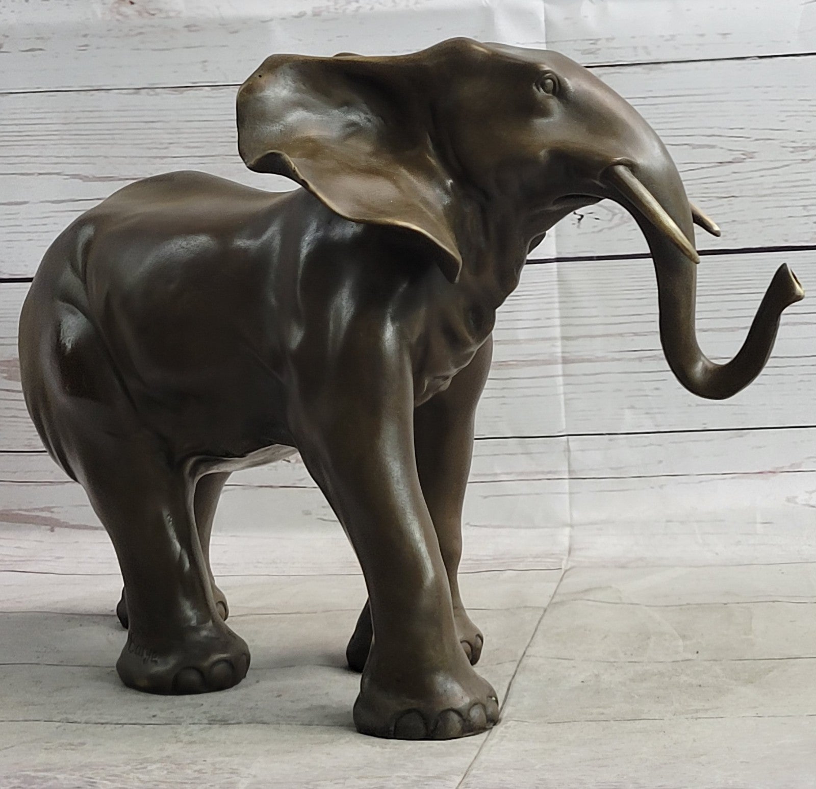 Art Deco Wildlife elephant by Barye Bronze Hot Cast Statue Sculpture
