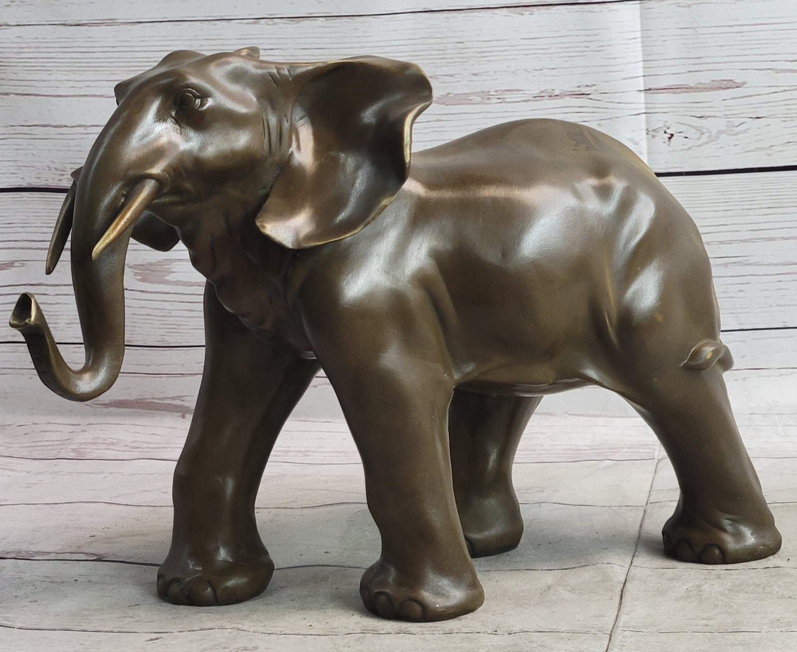 Art Deco Wildlife elephant by Barye Bronze Hot Cast Statue Sculpture