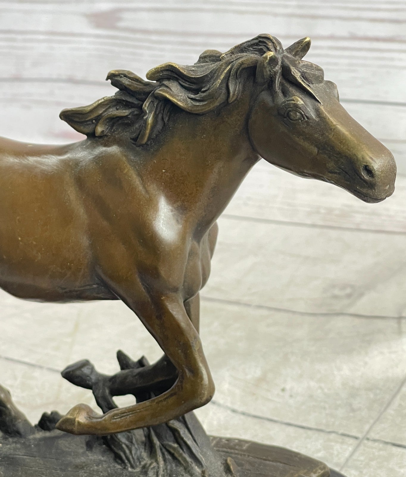 Arabian Horse Figurine: Solid Bronze Statue for Farmhouse or Cabin Decor