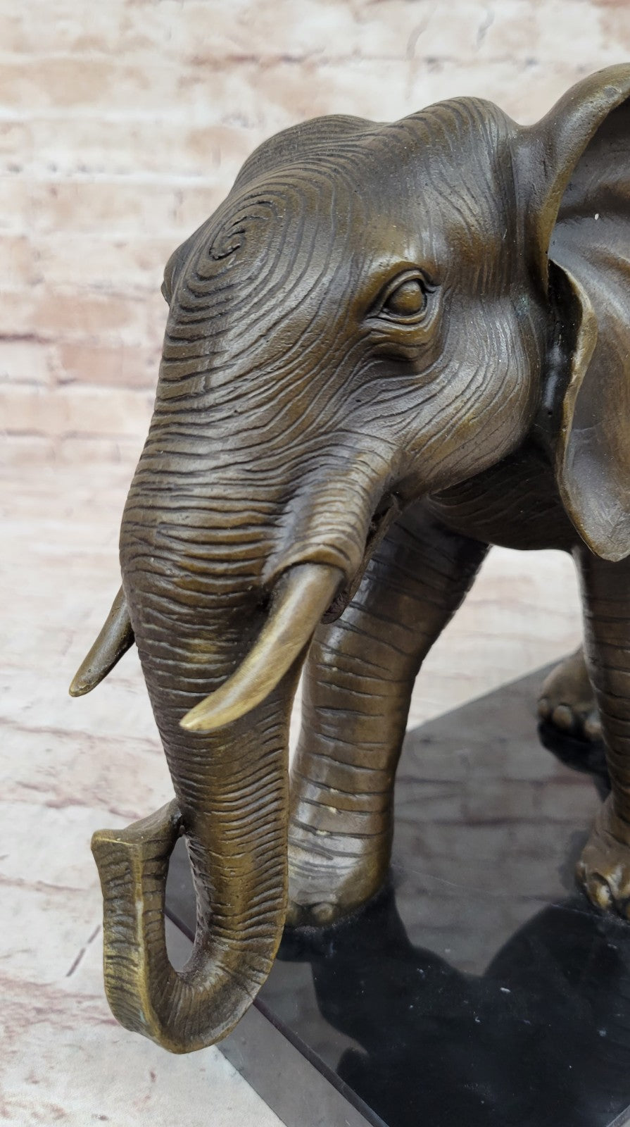 Elephant Figurine - Impressive Bronze Statue with Symbolic Significance Gift