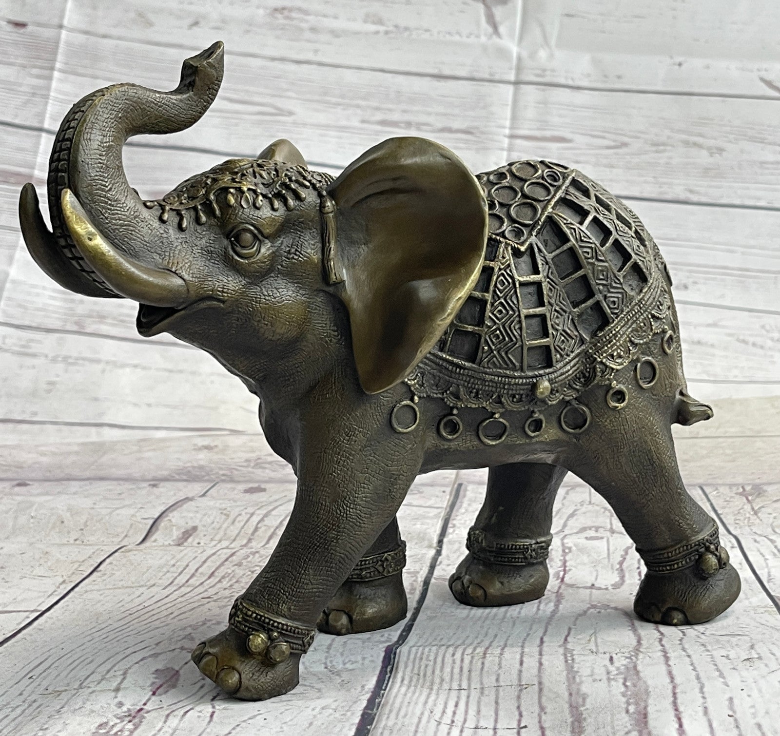 Art Deco Wildlife elephant by Milo Bronze Hot Cast Sculpture Statue Figurine Art