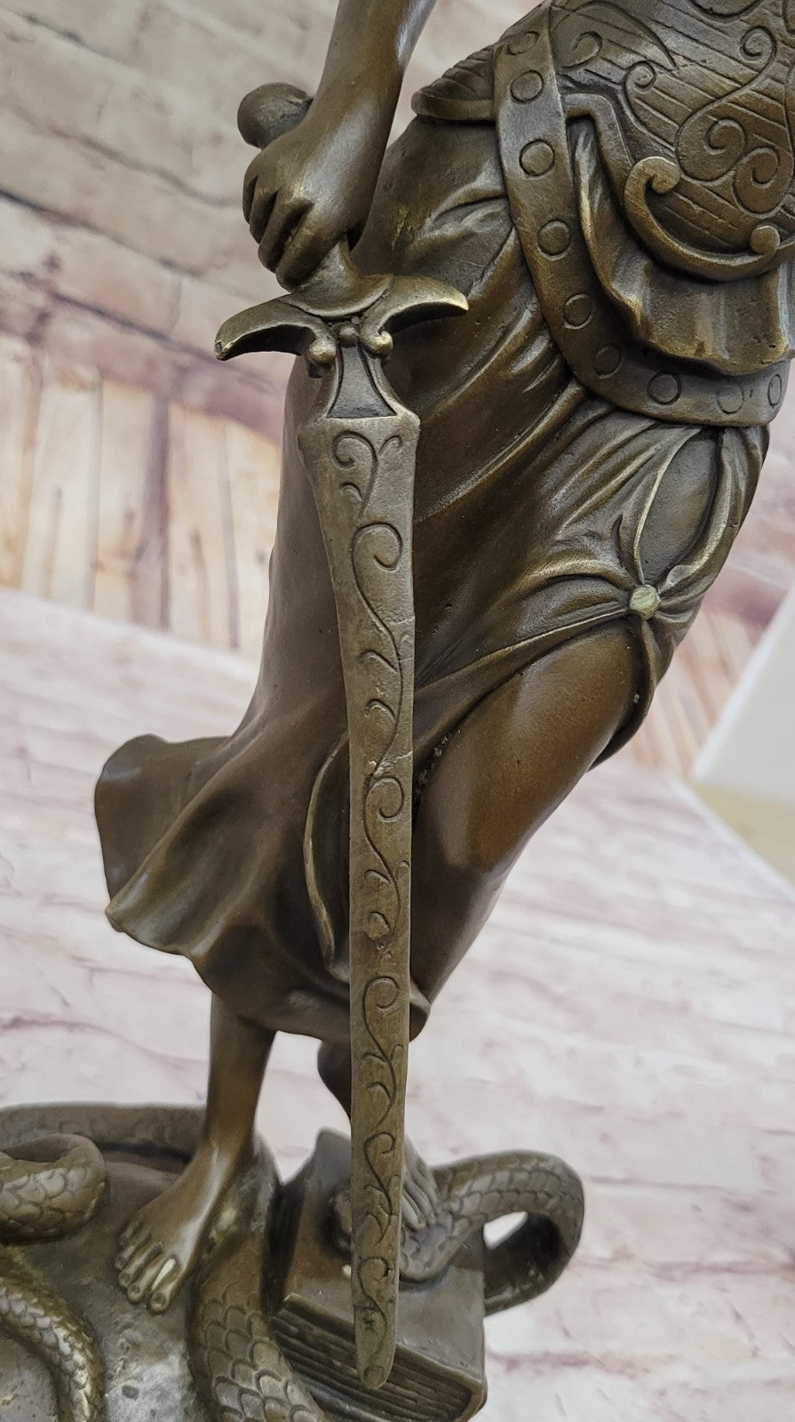 Nude Bronze Sculpture Blind Justice Justica Lawyer Judge Hot Cast Marble Figurine