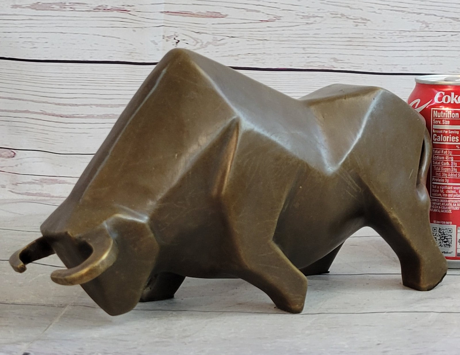 Hot Cast Detailed Surrealist Botero Bull Hand Made by Lost Wax Method Bronze Statue