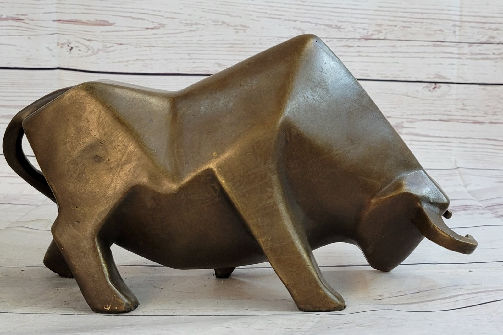 Hot Cast Detailed Surrealist Botero Bull Hand Made by Lost Wax Method Bronze Statue