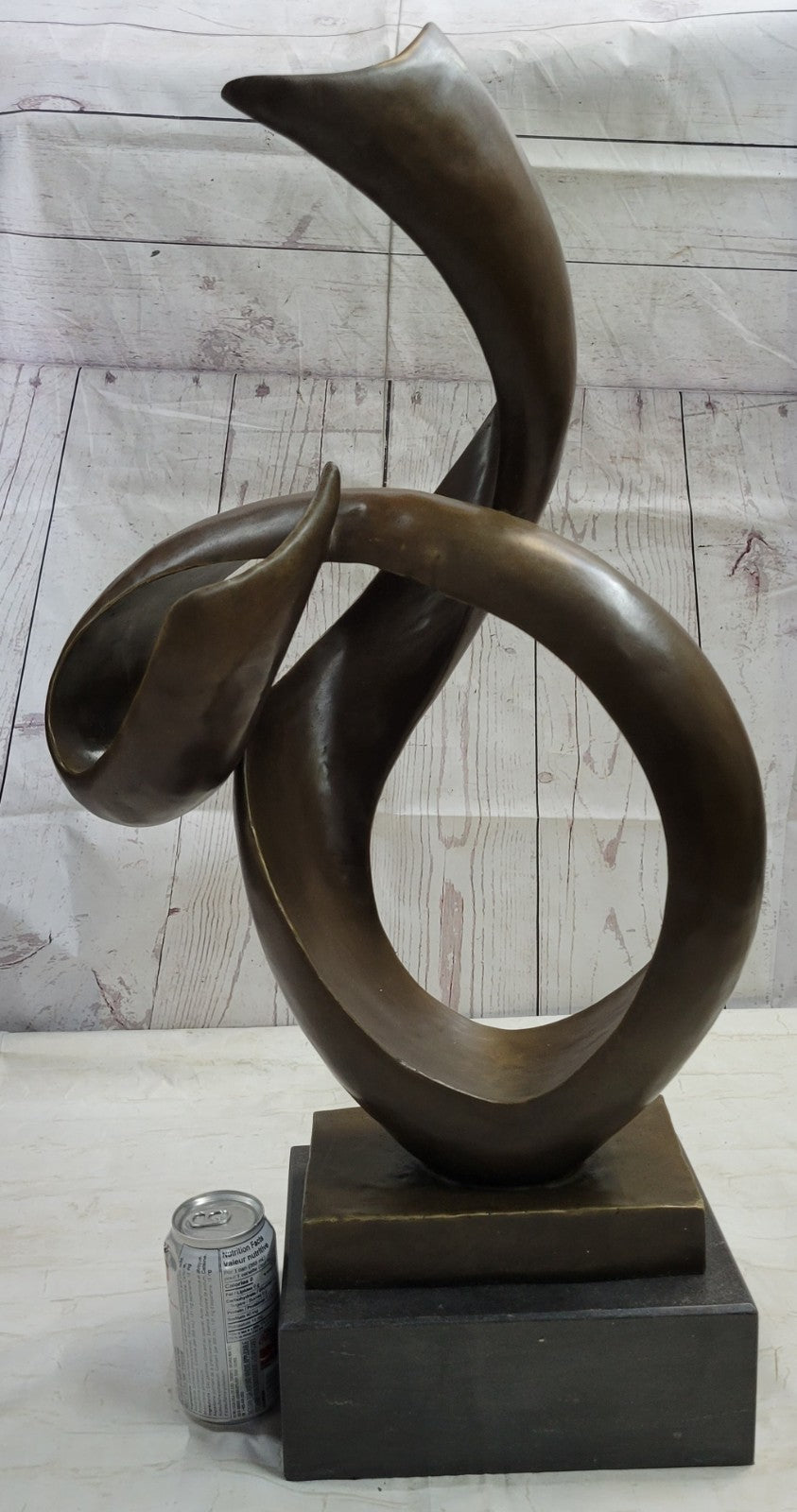 FINEST ALDO VITALEH BRONZE METAL SCULPTURE ABSTRACT MODERNISM GEOMETRIC ITALY