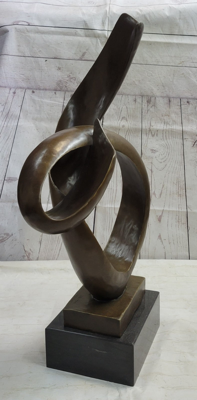 FINEST ALDO VITALEH BRONZE METAL SCULPTURE ABSTRACT MODERNISM GEOMETRIC ITALY