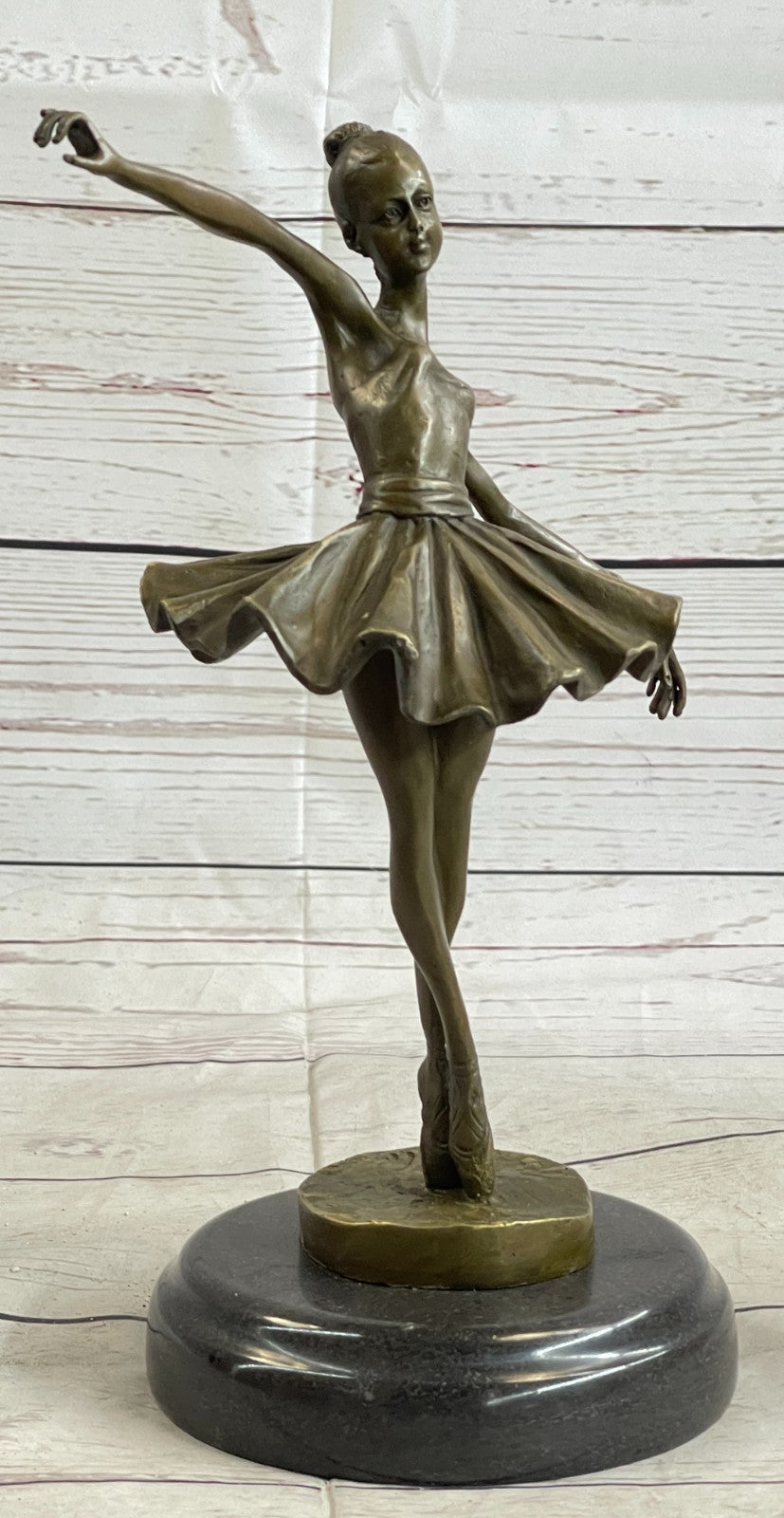 Cast Bronze Sculpture Ballerina Ballet Dancer Figurine Statue Hand Made Statue