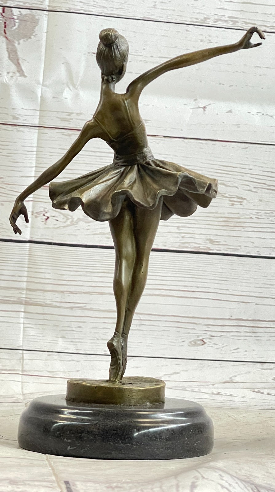 Cast Bronze Sculpture Ballerina Ballet Dancer Figurine Statue Hand Made Statue