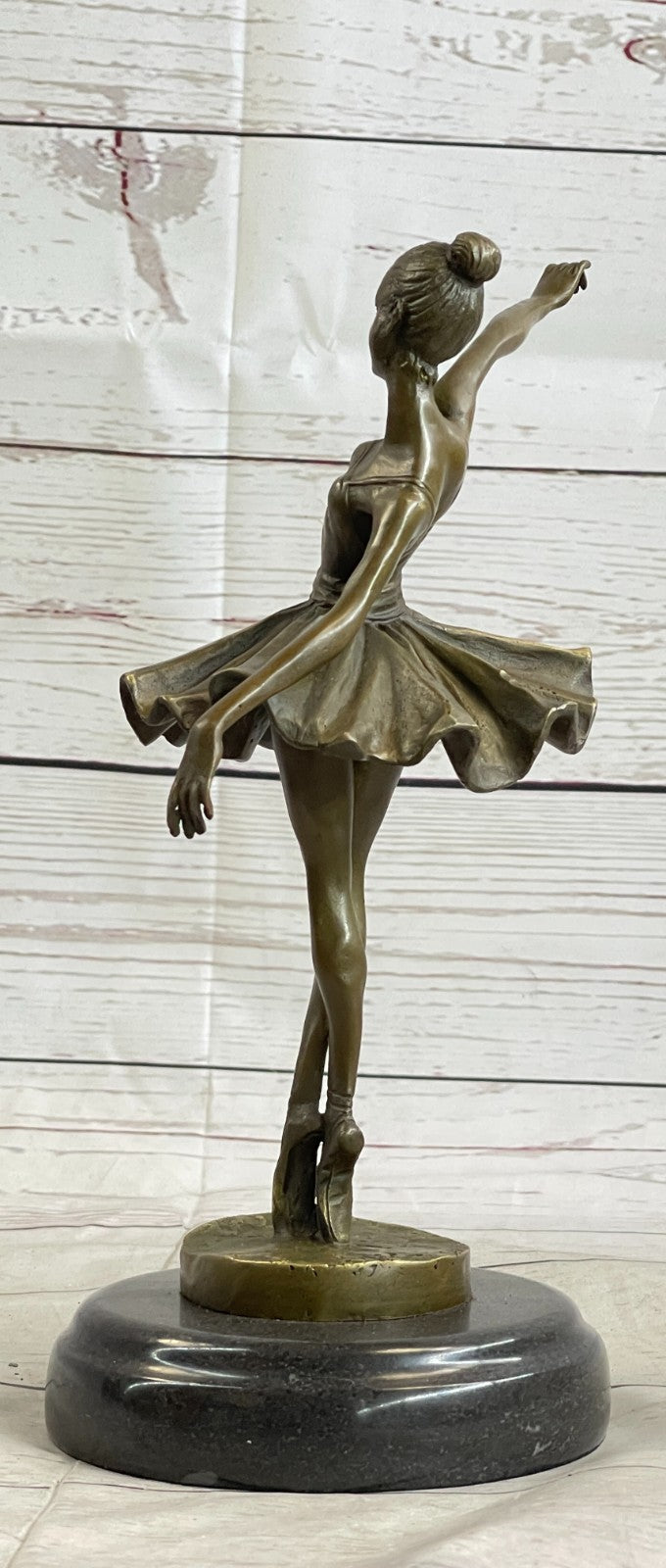 Cast Bronze Sculpture Ballerina Ballet Dancer Figurine Statue Hand Made Statue