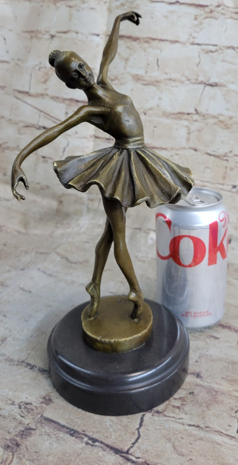 Handcrafted bronze sculpture SALE Marble Deco Nouveau Art Ballerina Prima