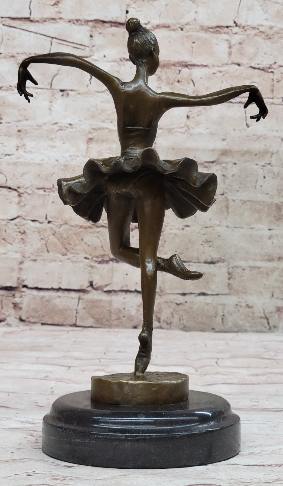 Bronze Statue Home Decor Original Milo Female Dancer Ballet Brown Ballerina GIFT