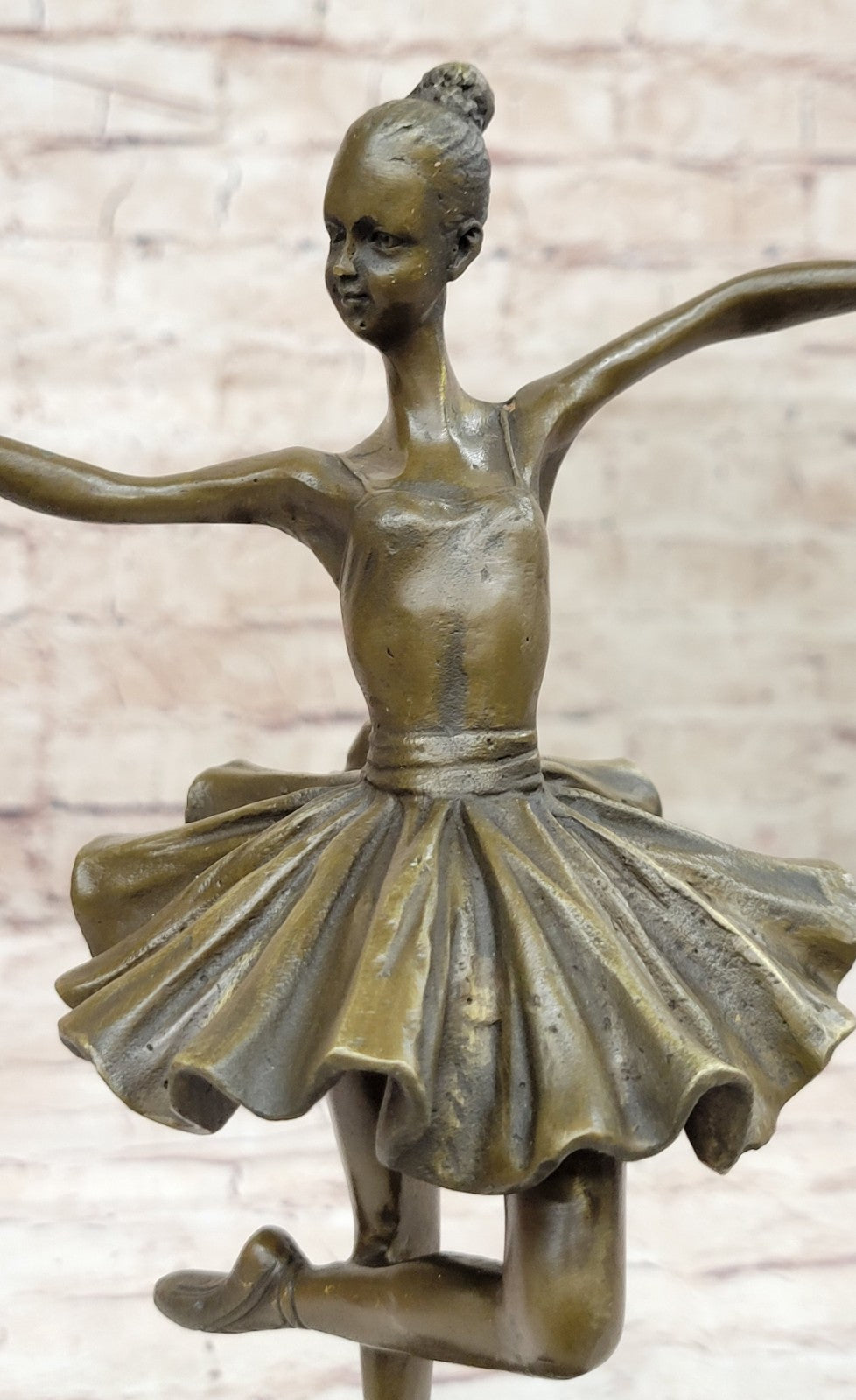 Bronze Statue Home Decor Original Milo Female Dancer Ballet Brown Ballerina GIFT