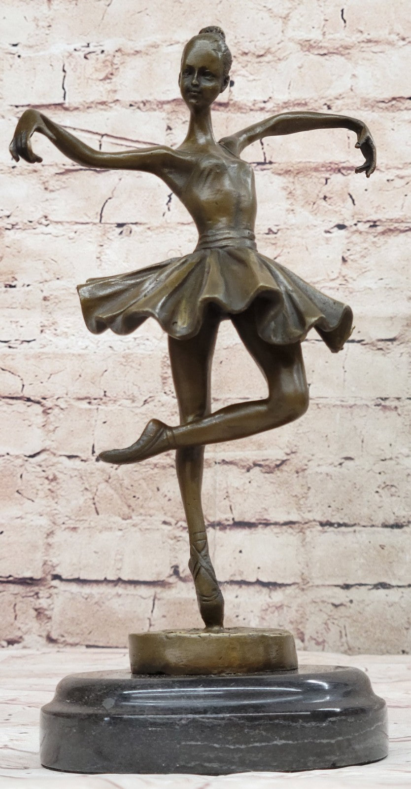 Bronze Statue Home Decor Original Milo Female Dancer Ballet Brown Ballerina GIFT