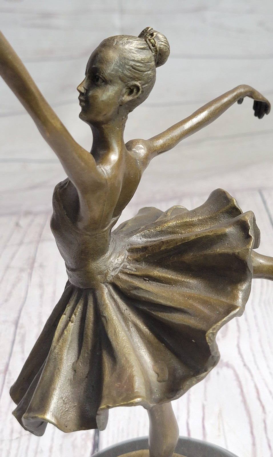Cast Bronze Sculpture Ballerina Ballet Dancer Figurine Statue Hand Made Statue