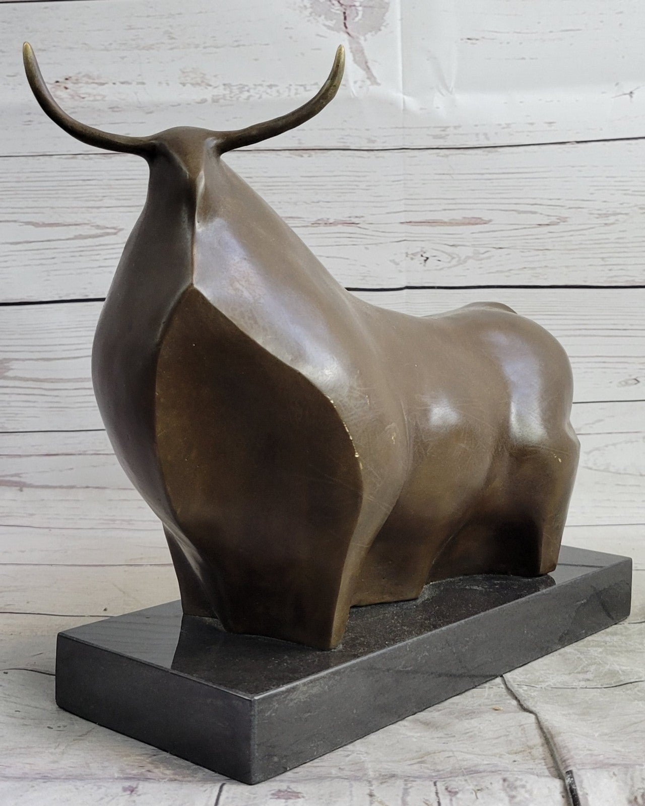 Bronze Sculpture Collectible Home Office Decoration Botero Bull Sale Figurine