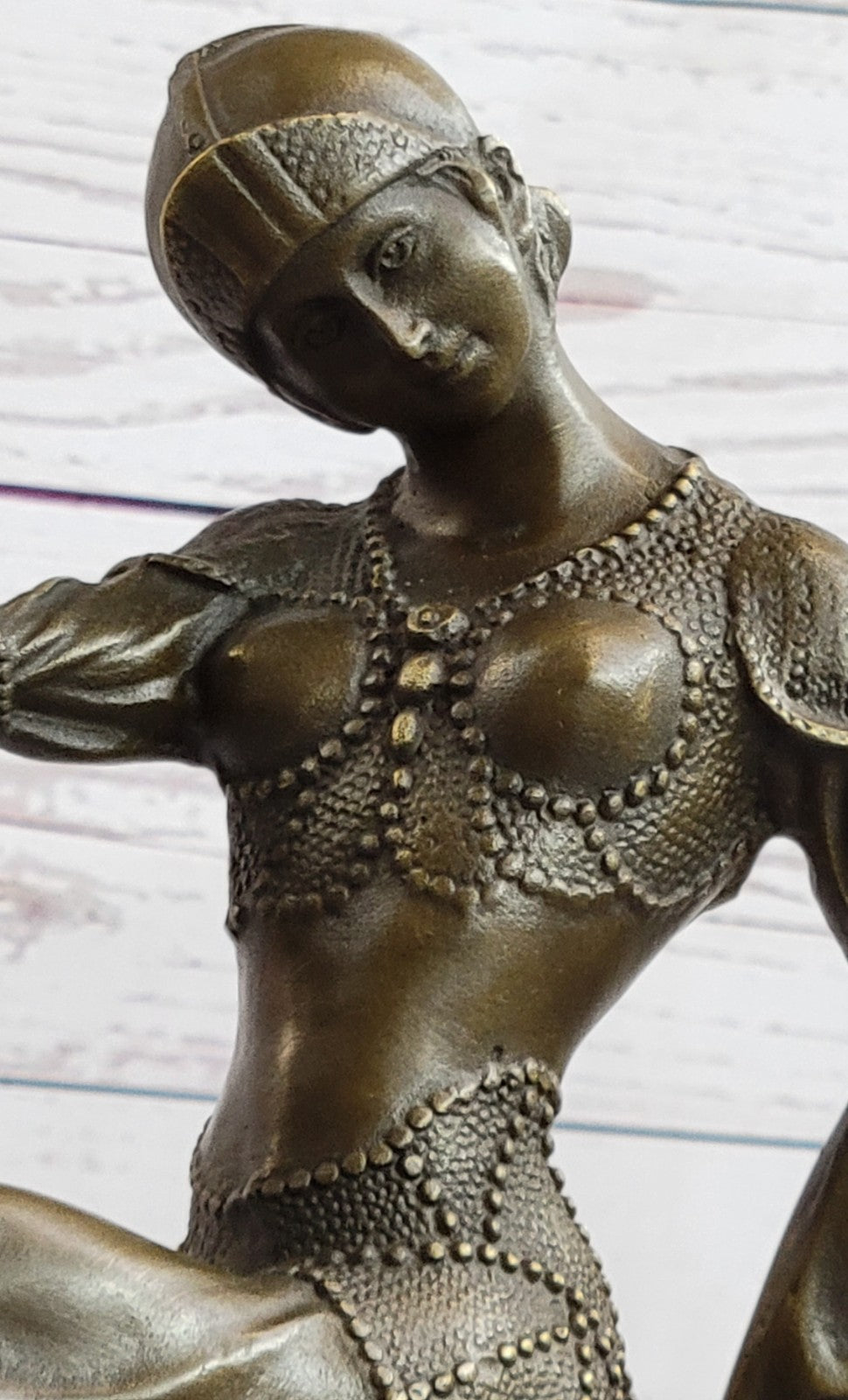 VINTAGE LARGE GIFT DECO DANCER DIMITRI CHIPARUS BRONZE SCULPTURE SIGNED FIGURE