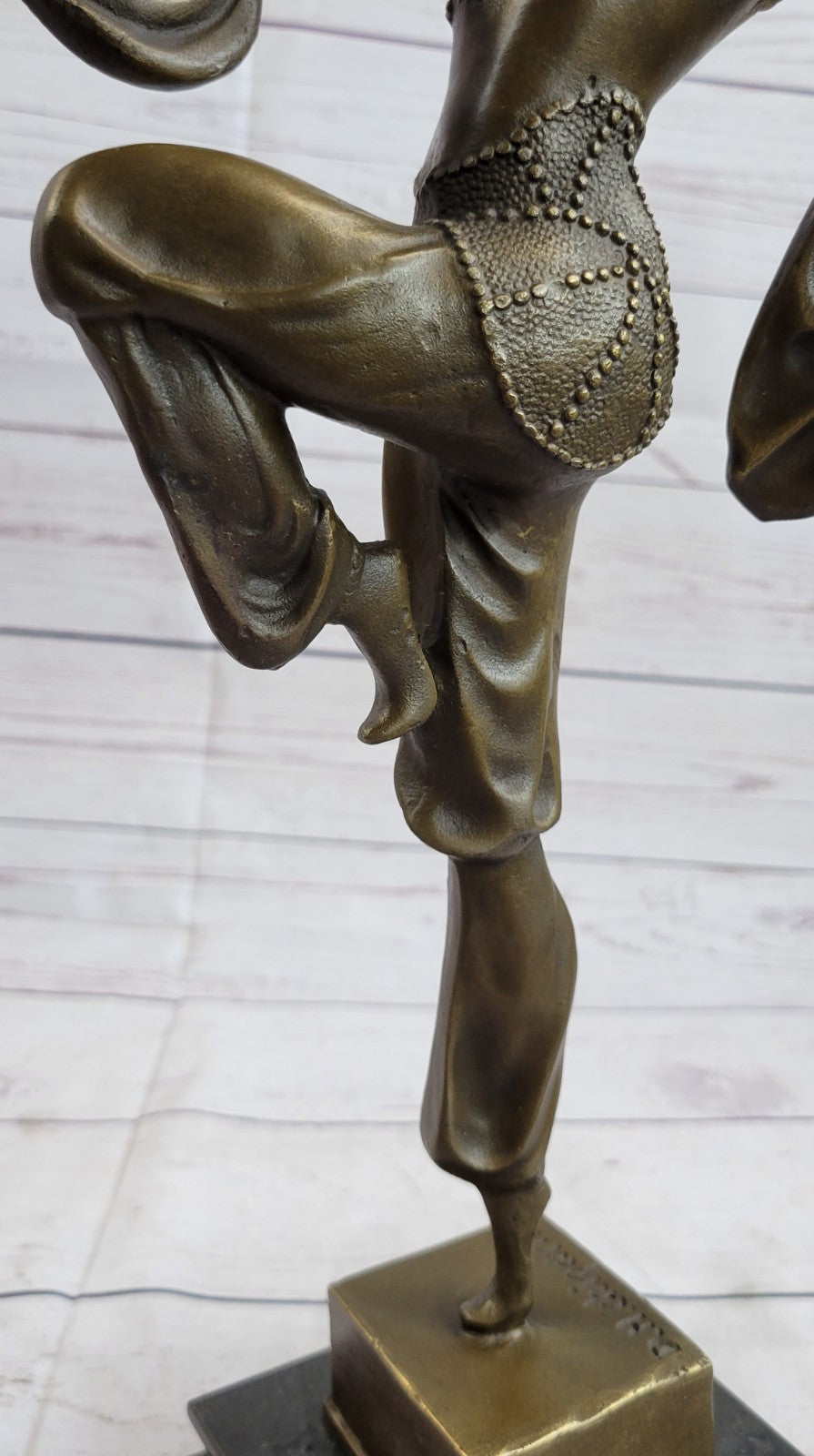 VINTAGE LARGE GIFT DECO DANCER DIMITRI CHIPARUS BRONZE SCULPTURE SIGNED FIGURE