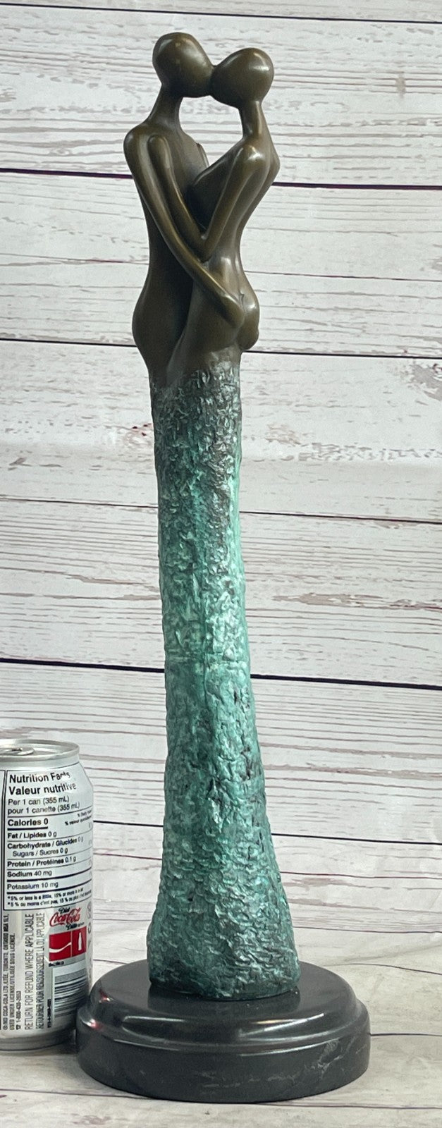 Handcrafted bronze sculpture SALE Kiss Nude Abstract Vitaleh Aldo Original Artwork
