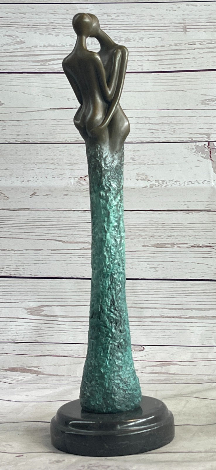 Handcrafted bronze sculpture SALE Kiss Nude Abstract Vitaleh Aldo Original Artwork