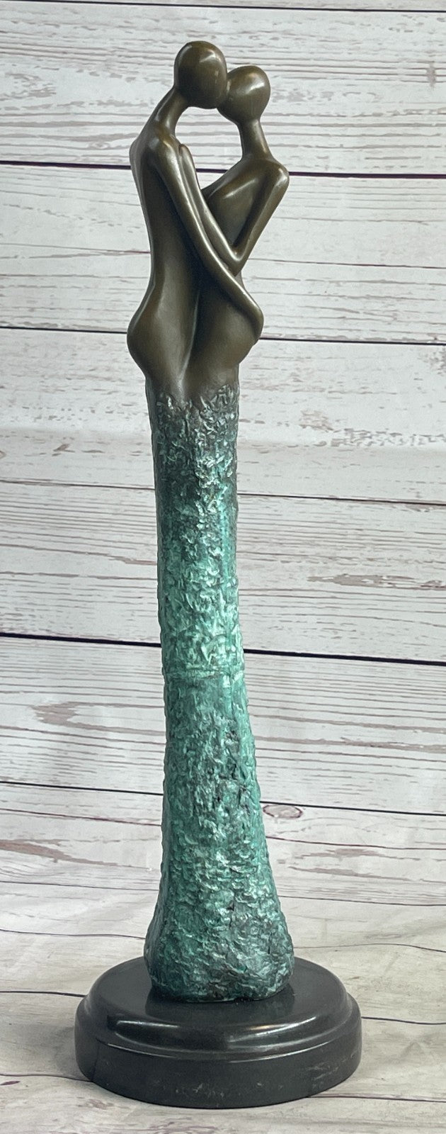 Handcrafted bronze sculpture SALE Kiss Nude Abstract Vitaleh Aldo Original Artwork