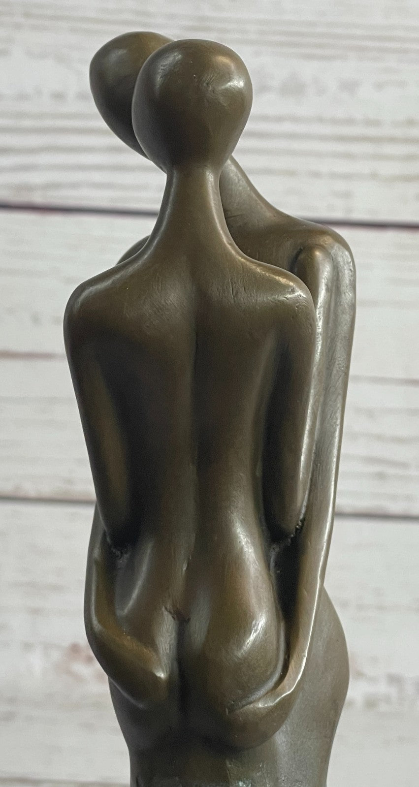 Handcrafted bronze sculpture SALE Kiss Nude Abstract Vitaleh Aldo Original Artwork