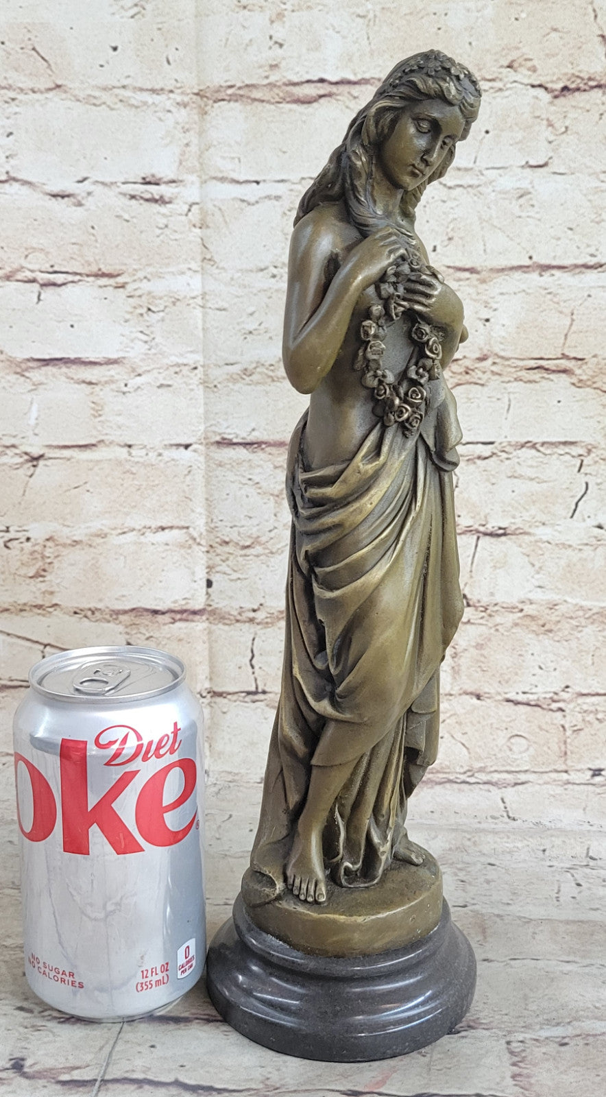 HAWAIIAN GIRL ART DECO NOUVEAU BRONZE SCULPTURE MOREAU STATUE FIGURE FIGURINE