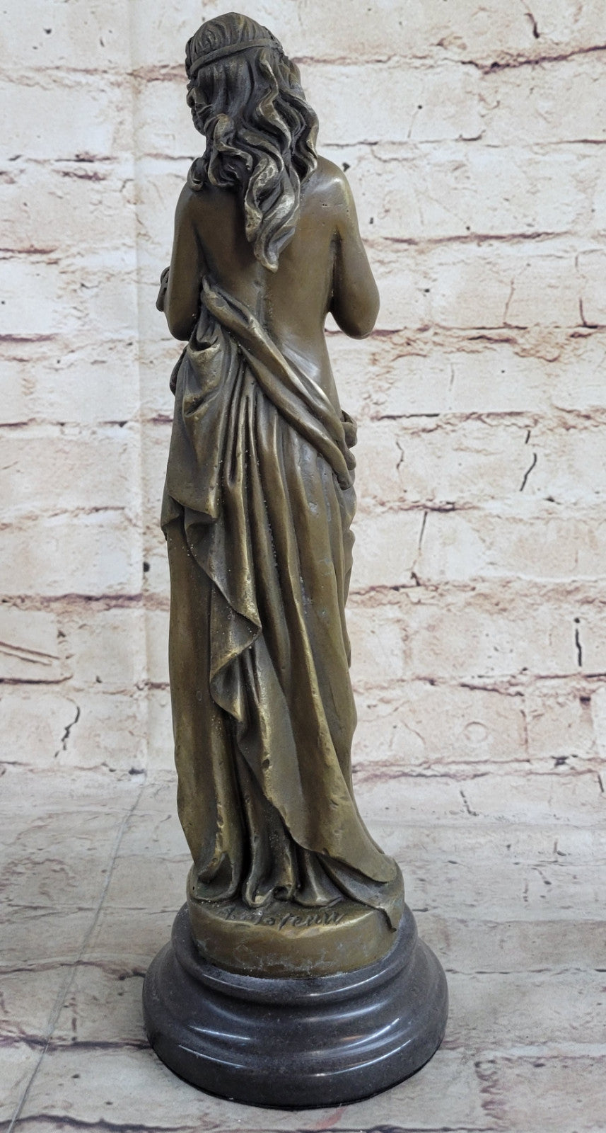 HAWAIIAN GIRL ART DECO NOUVEAU BRONZE SCULPTURE MOREAU STATUE FIGURE FIGURINE