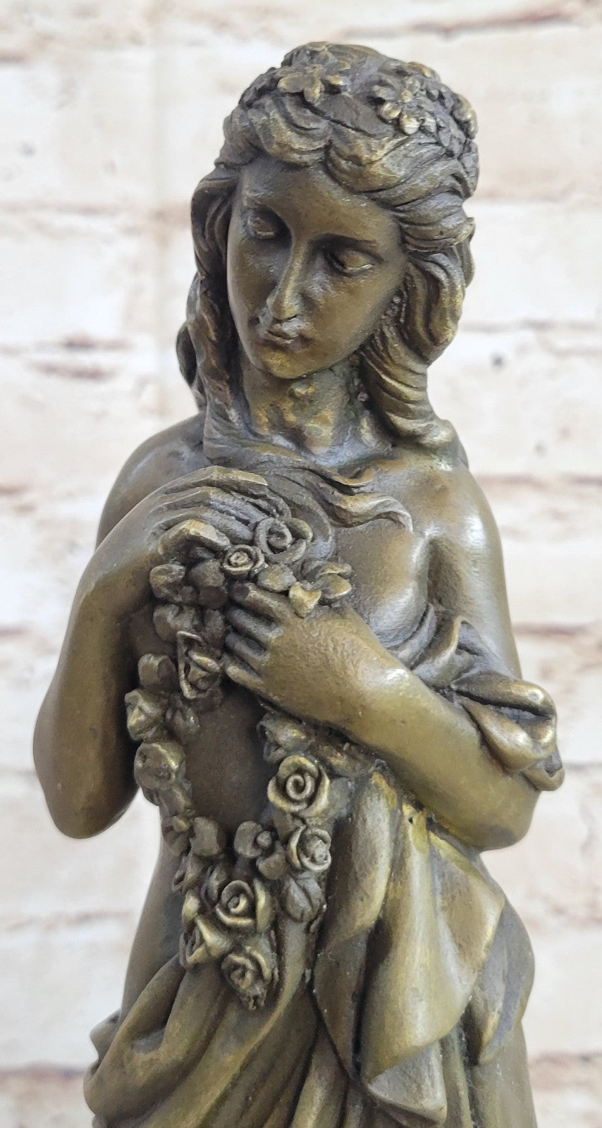 HAWAIIAN GIRL ART DECO NOUVEAU BRONZE SCULPTURE MOREAU STATUE FIGURE FIGURINE