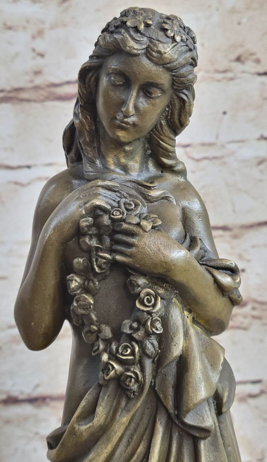 HAWAIIAN GIRL ART DECO NOUVEAU BRONZE SCULPTURE MOREAU STATUE FIGURE FIGURINE