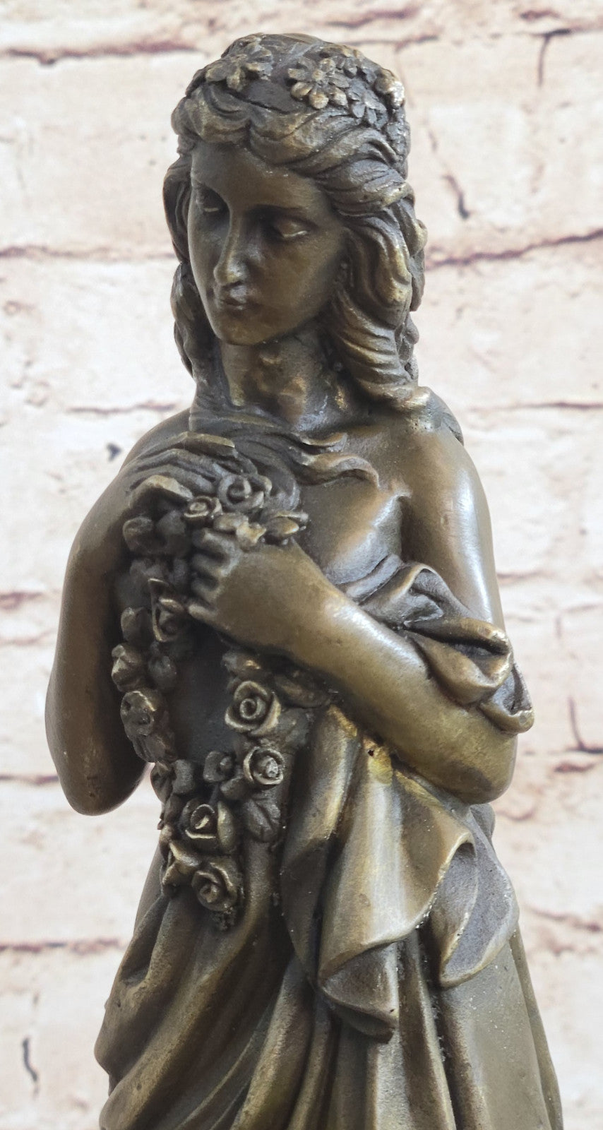 HAWAIIAN GIRL ART DECO NOUVEAU BRONZE SCULPTURE MOREAU STATUE FIGURE FIGURINE