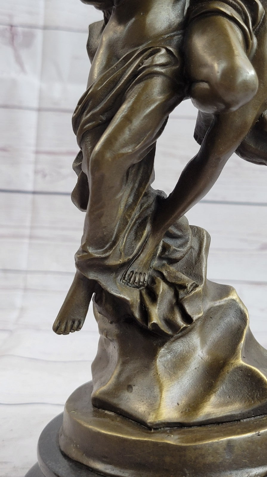 Art Decor Marble Bronze Sculpture Angel " Psyche and Eros " Statue Figure Cupid