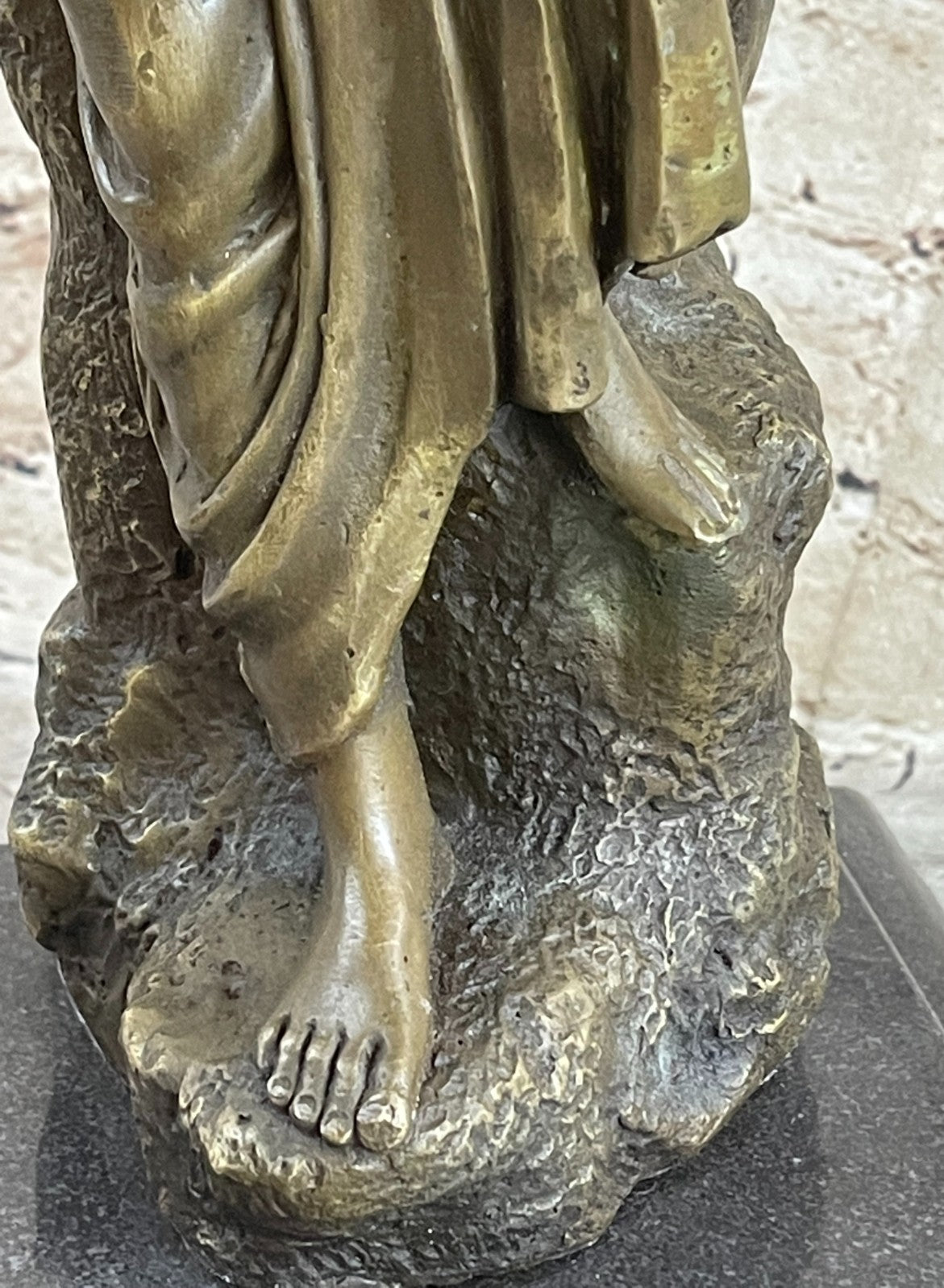 Handcrafted Detailed Nude Victorian Style Female Worker Bronze Sculpture Sale