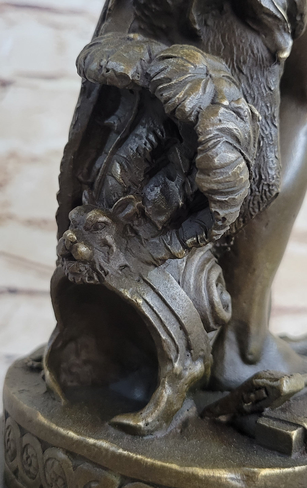 Cupid Romantic Lovers Bronze Wedding Anniversary Bronze Signed Sculpture Statue