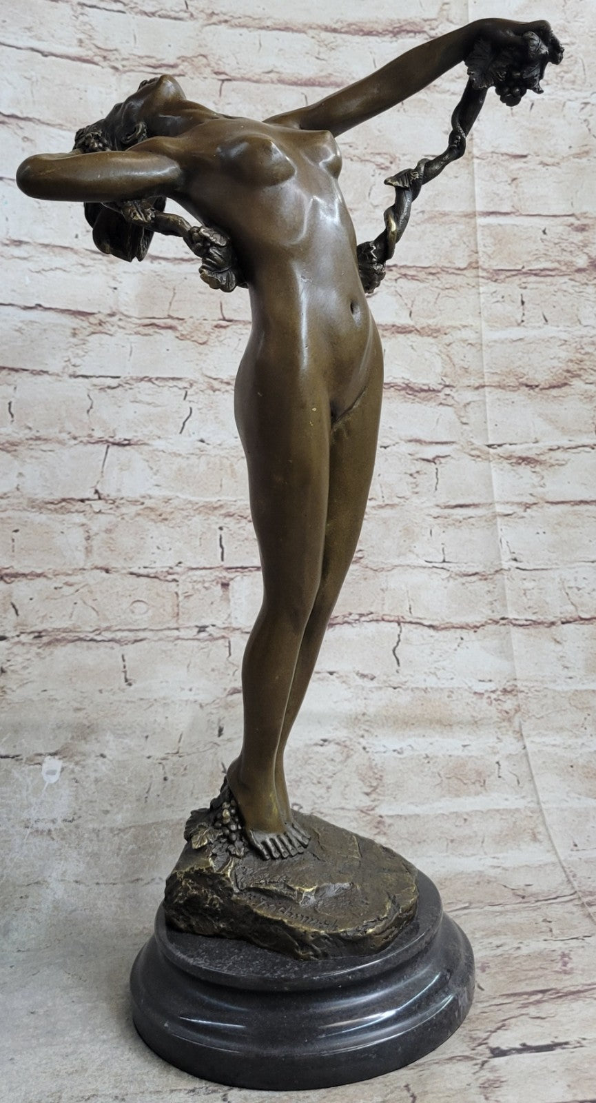 Handcrafted bronze sculpture Stretching Beauty Nude Decor Figure Decore SALE