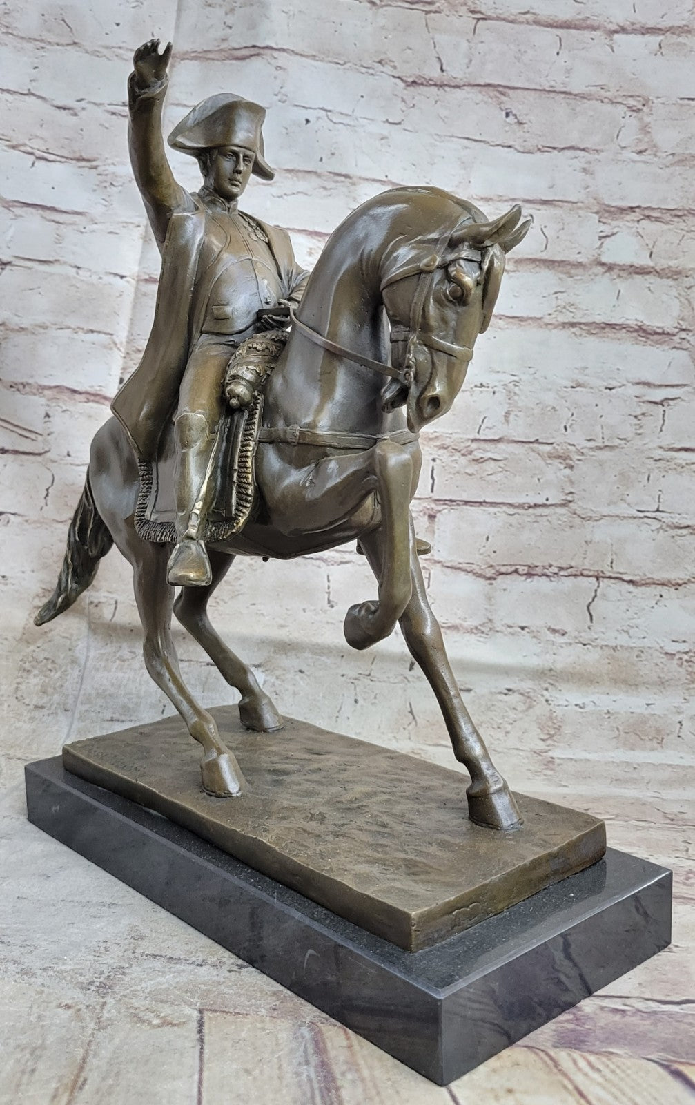 Bronze Sculpture 22 LBS Napoleon Bonaparte French Emperor Soldier Figurine Sale