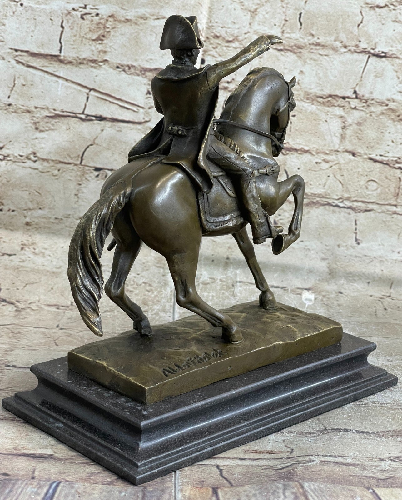 Hand Made Detailed Aldo Vitaleh French Artist Bronze Sculpture Classic Artwork