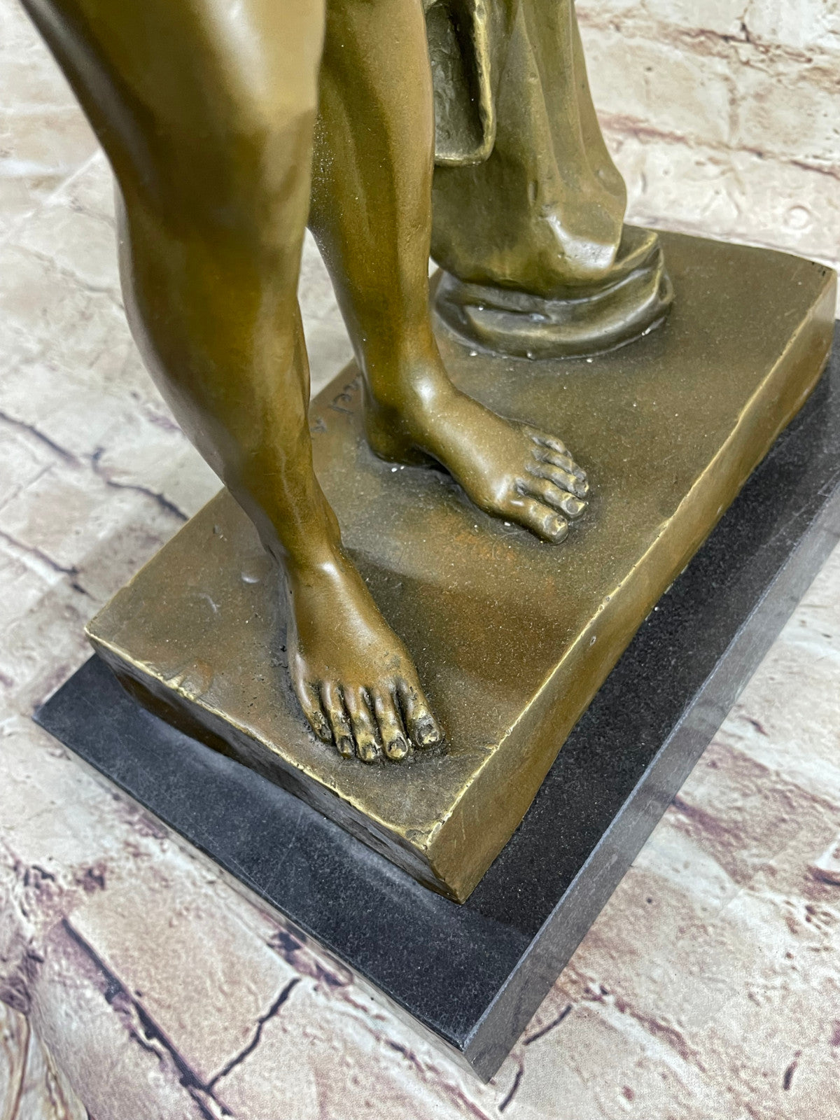 Nude Young Man Male David Bronze Marble Statue Sculpture Figurine Hot Cast Decor