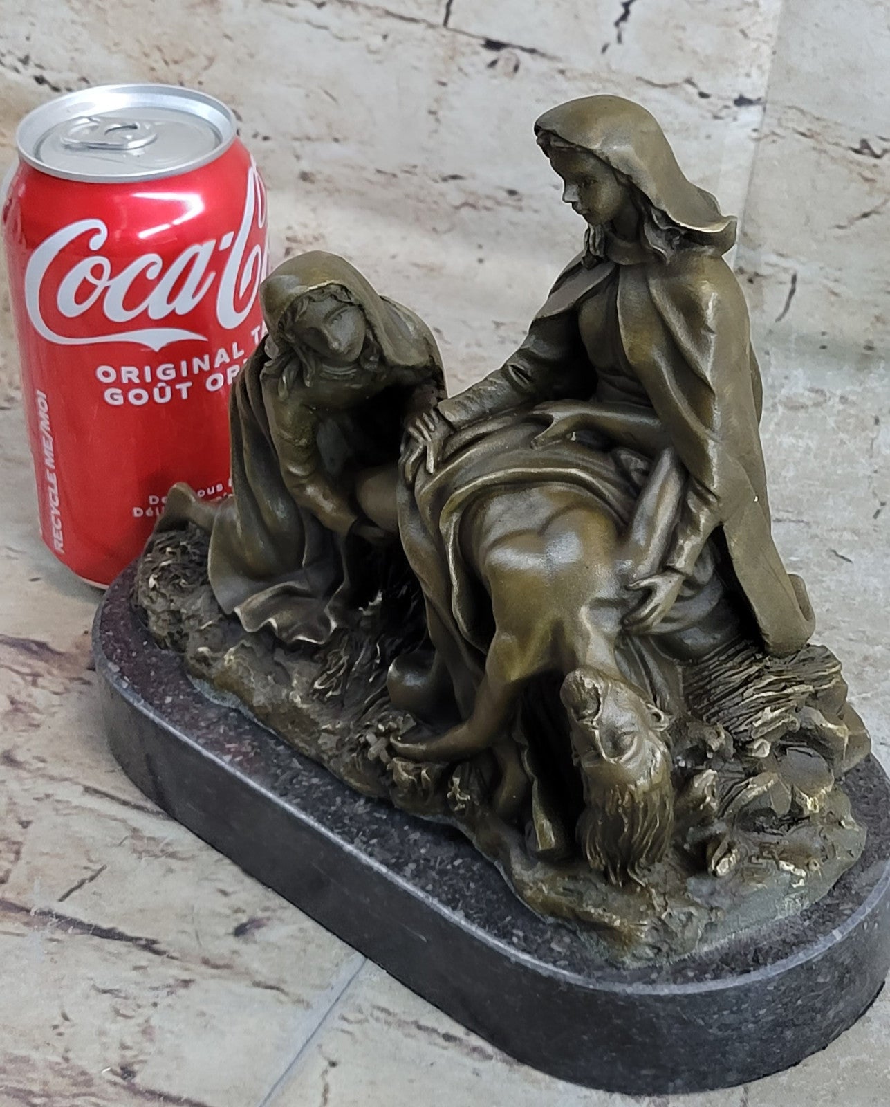 Christ with the Virgin and St. Mary Magdalene bronze Religious Church Bronze art