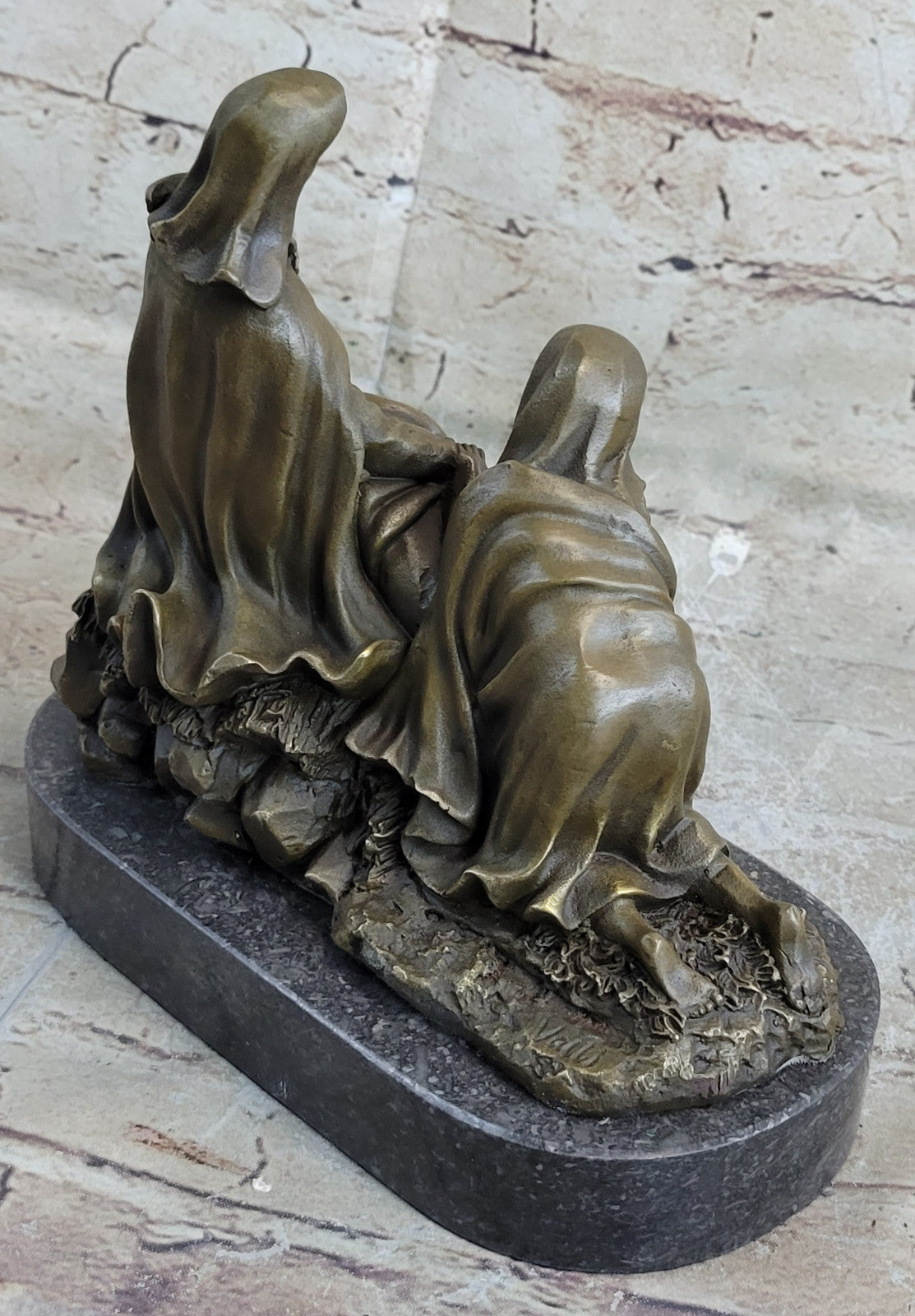 Christ with the Virgin and St. Mary Magdalene bronze Religious Church Bronze art