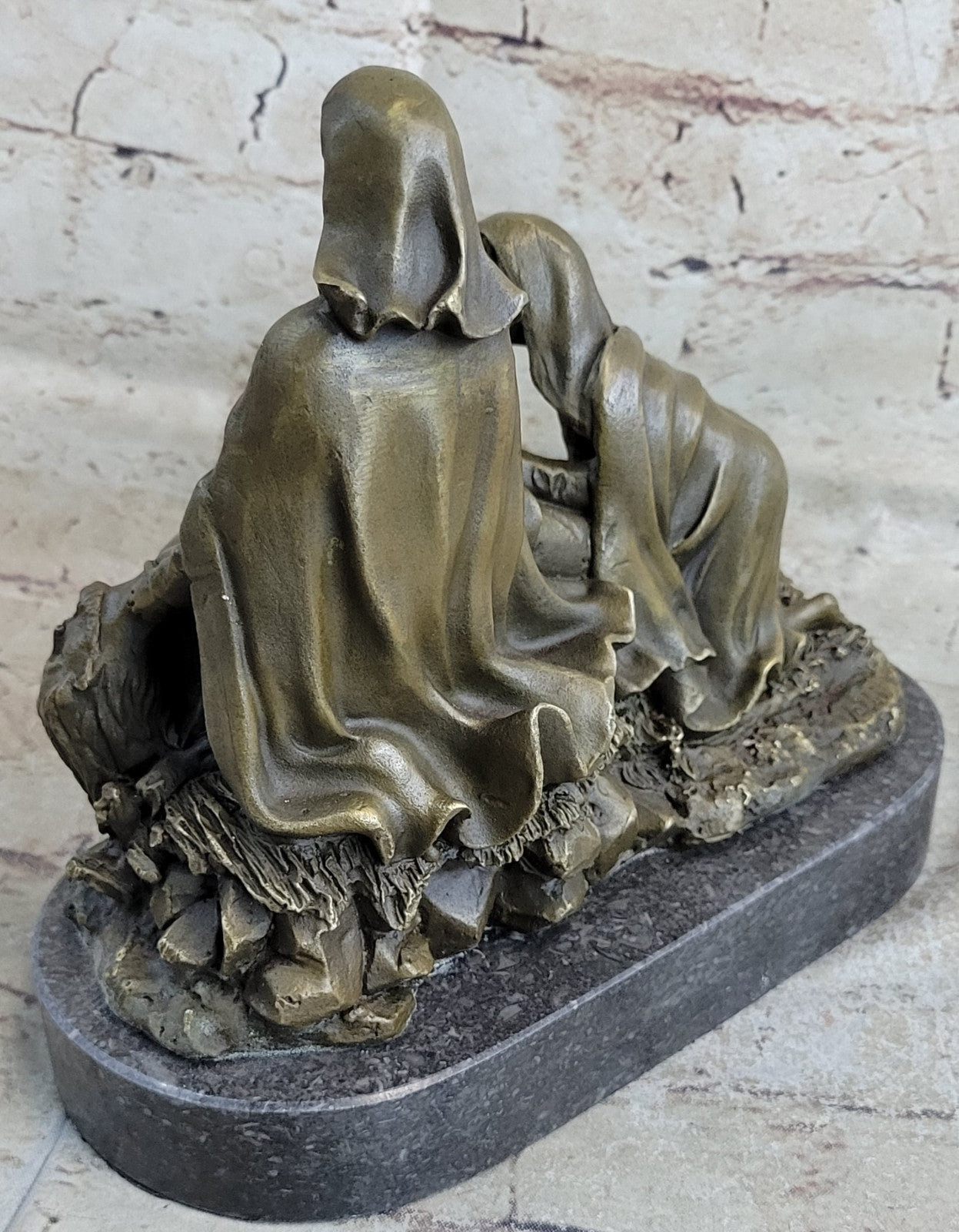 Christ with the Virgin and St. Mary Magdalene bronze Religious Church Bronze art