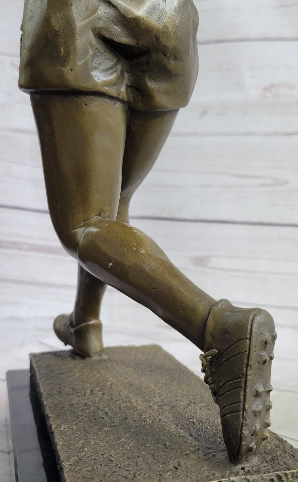 Handcrafted bronze sculpture SALE Marble Player Rugby Rugged Original Cast Hot