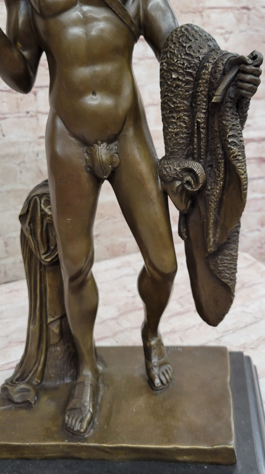 Classic Heroic Figure: Jason and the Golden Fleece Bronze Statue - Lost Wax Method