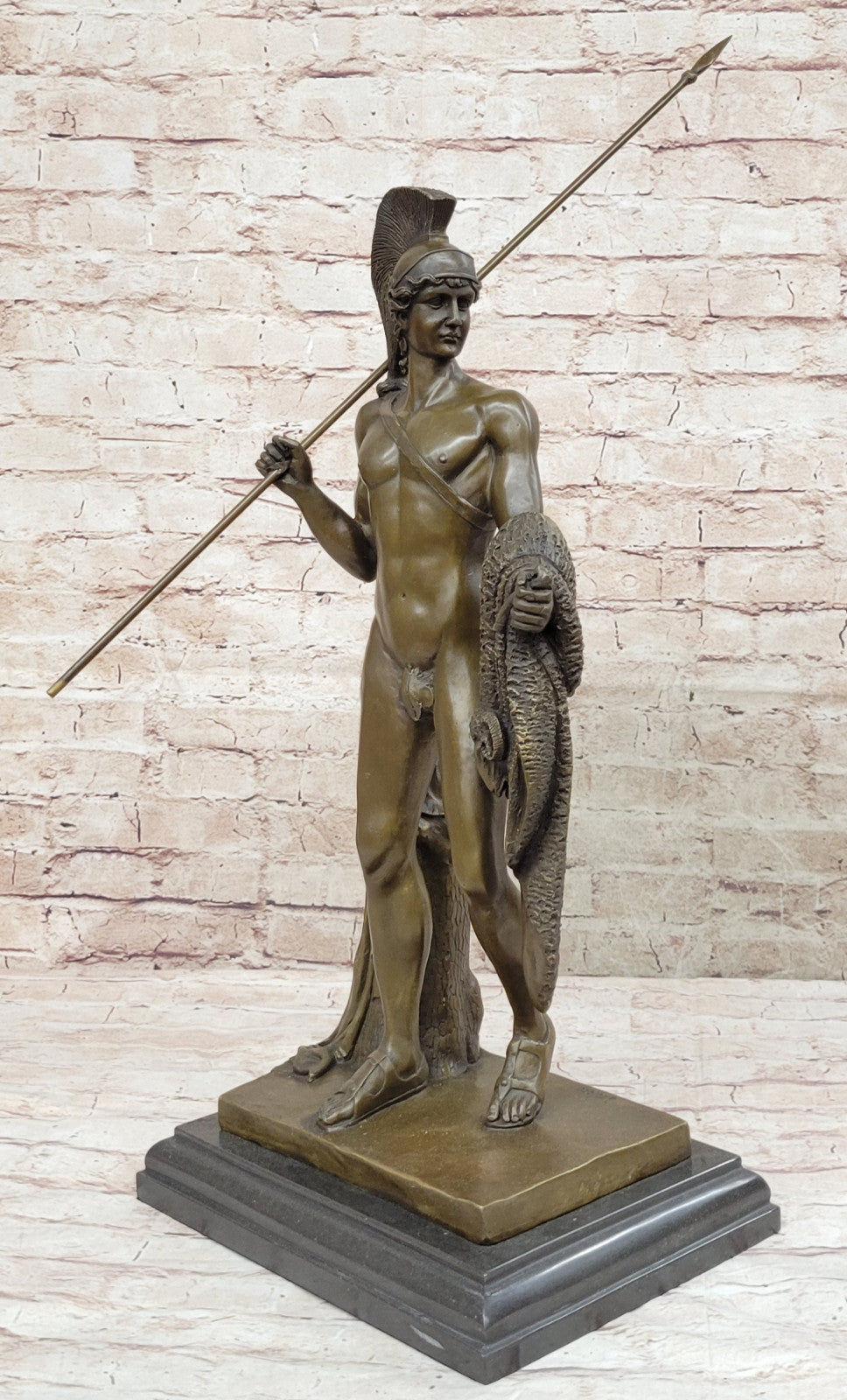 Classic Heroic Figure: Jason and the Golden Fleece Bronze Statue - Lost Wax Method